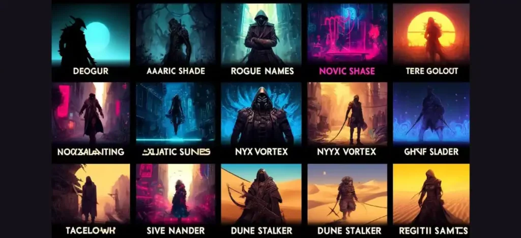 Rogue Names For Different Settings